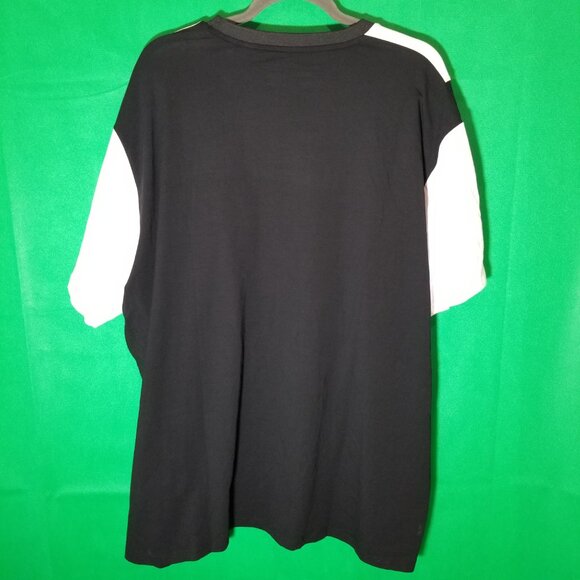 Xray Jeans Mens 4XL Black White Yellow Stripe Shirt Casual Big Tall Retro NWT - Picture 2 of 5